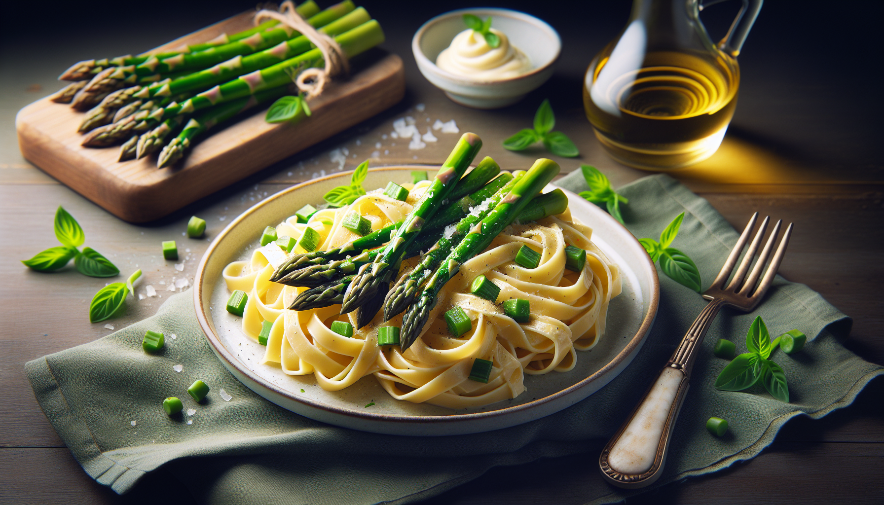 tagliatelle con asparagi